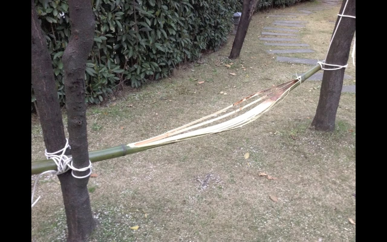 Comment construire un hamac de survie avec un seul bambou ?